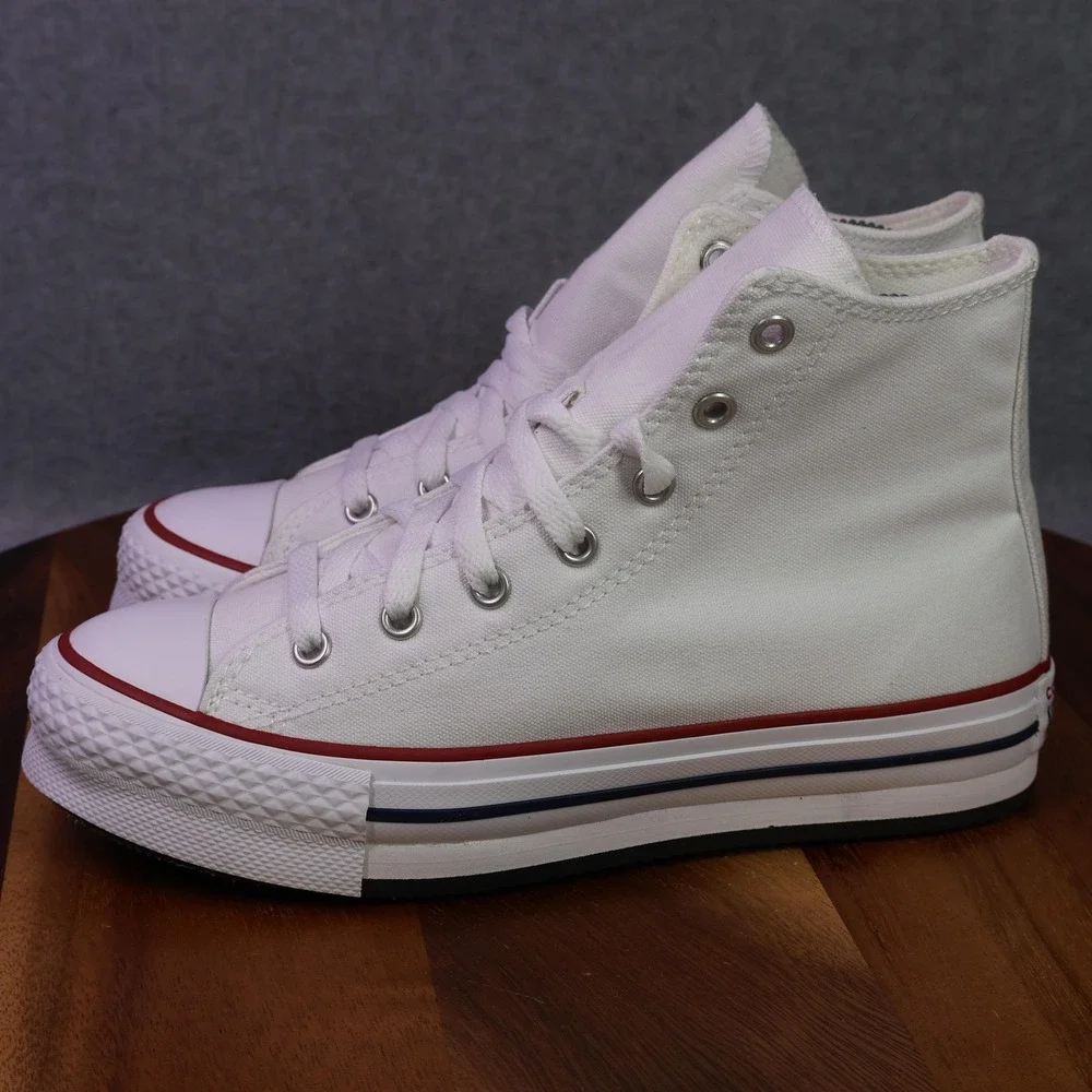 NEW Converse CTAS EVA Lift Hi Shoes Youth Size 4 White All Star Sneaker 272856F